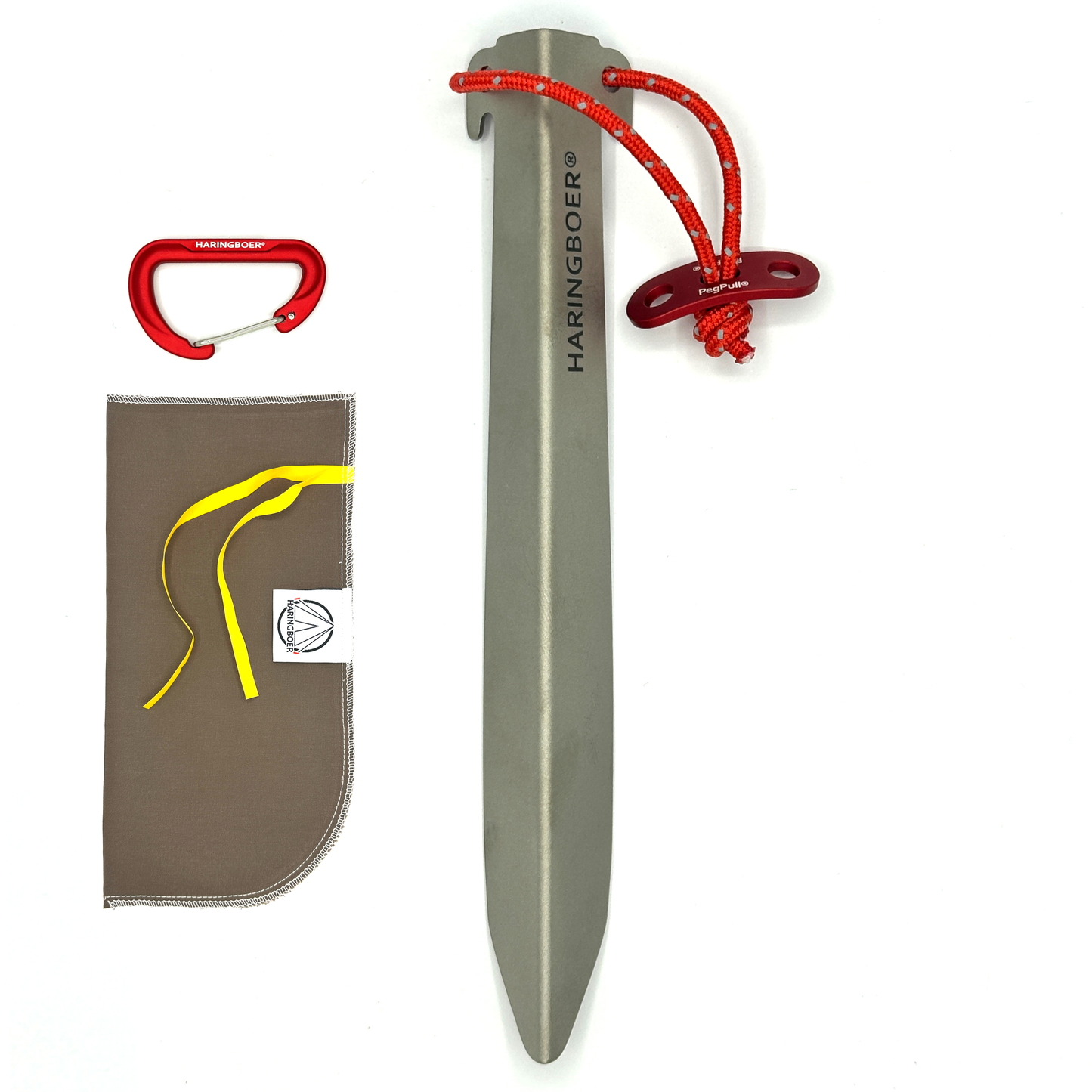 Haringboer 16,5 cm titanium grondharingen met PegPull®