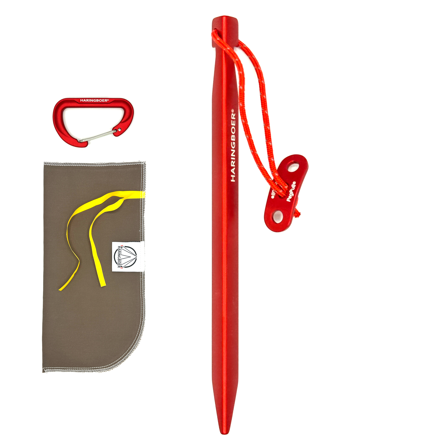 Haringboer 16 cm aluminium grondharingen met PegPull®