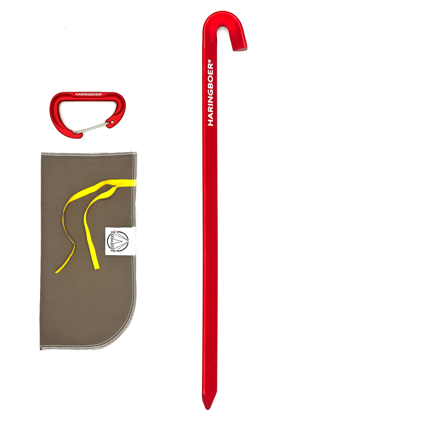 Haringboer 17 cm aluminium grondzeil haringen