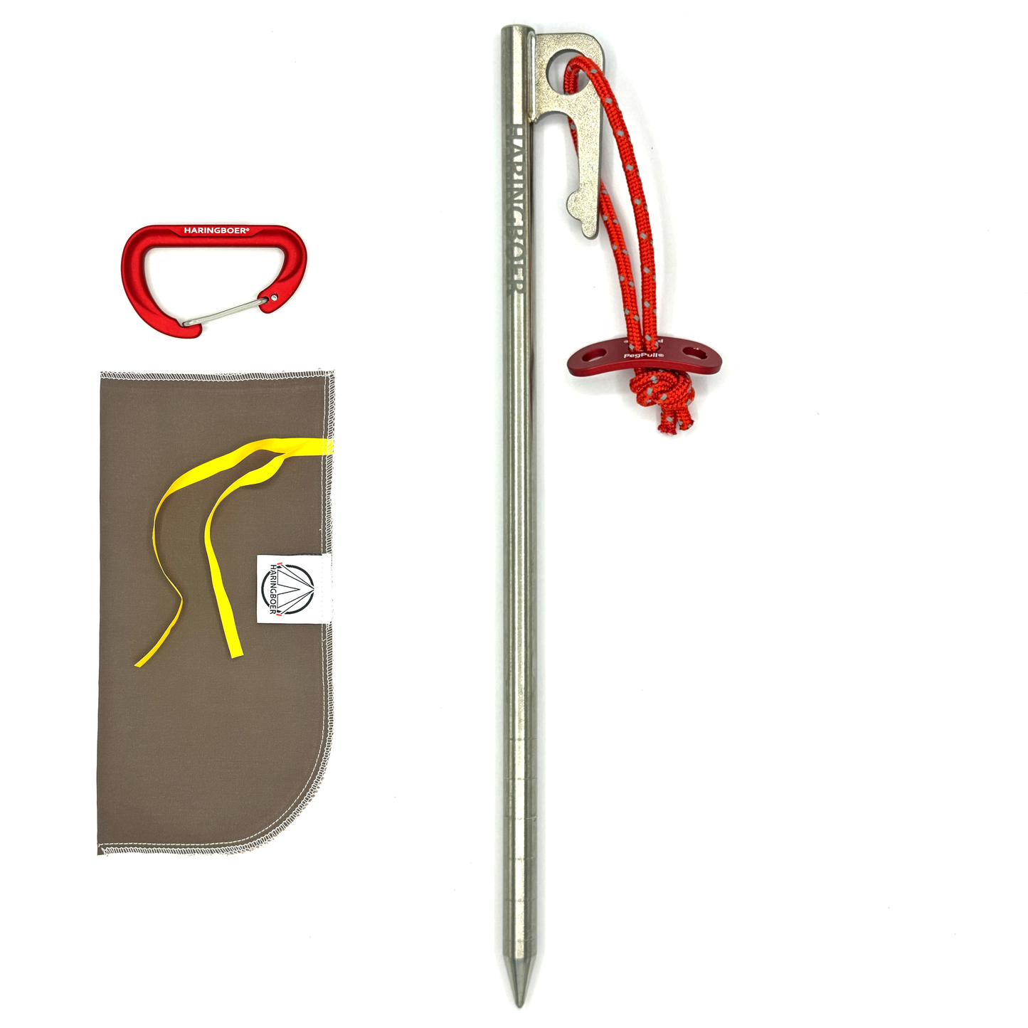Haringboer 20 cm titanium rotspennen met PegPull®