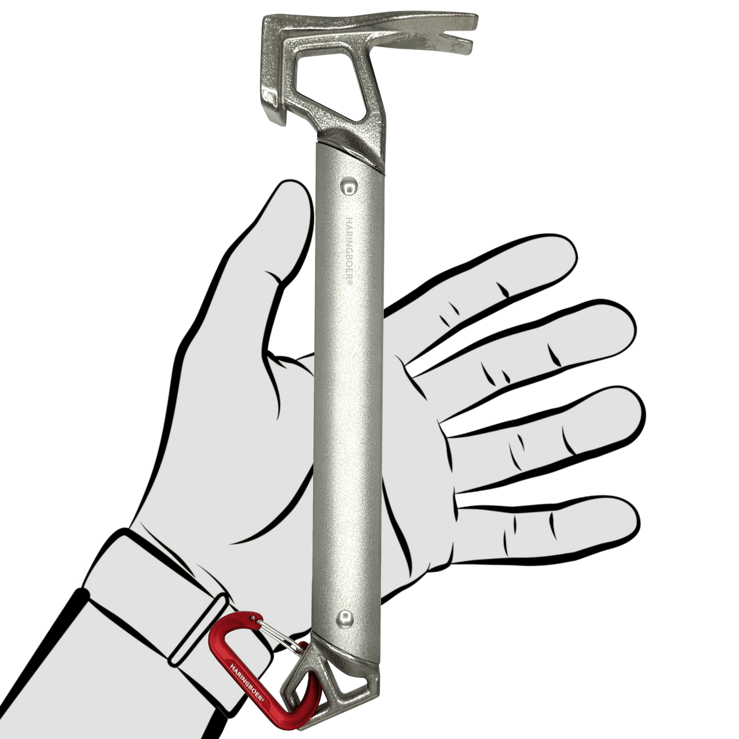 Haringboer Haringhamer 30 cm - Aluminium & RVS