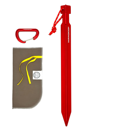 Haringboer 25cm aluminium klei & grasharing