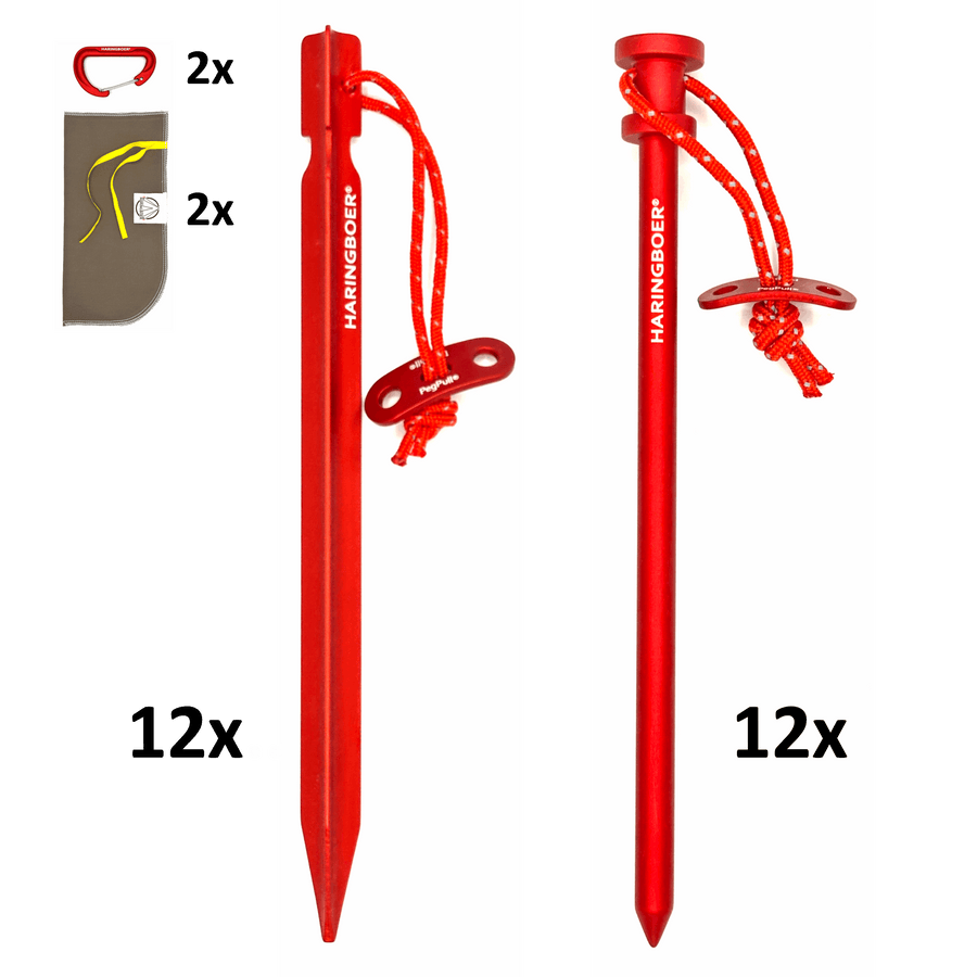 Product Bundel - 18 cm haringen - Complete set voor élke ondergrond!
