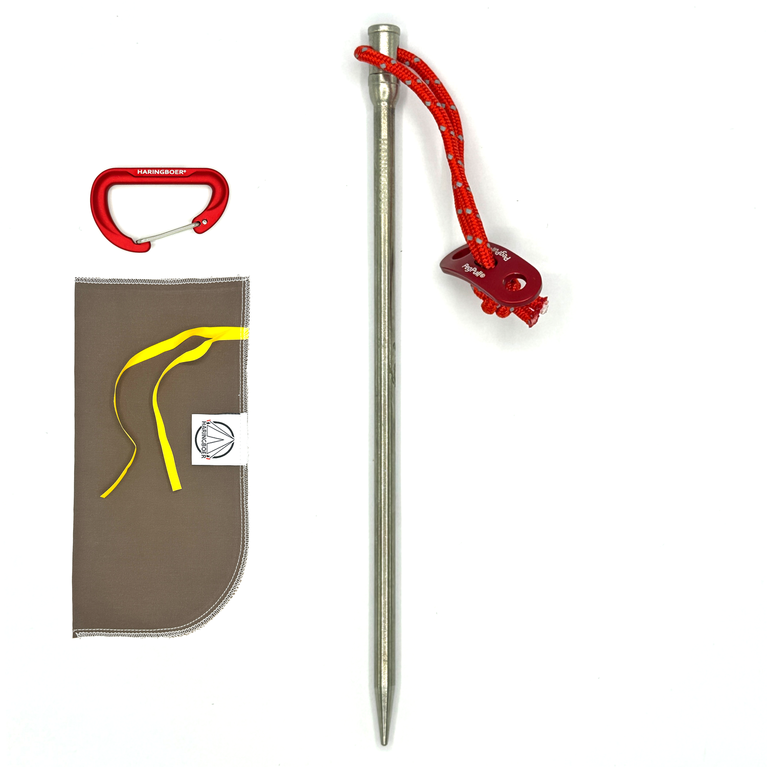 Haringboer 16,5 cm titanium rotspen met PegPull®