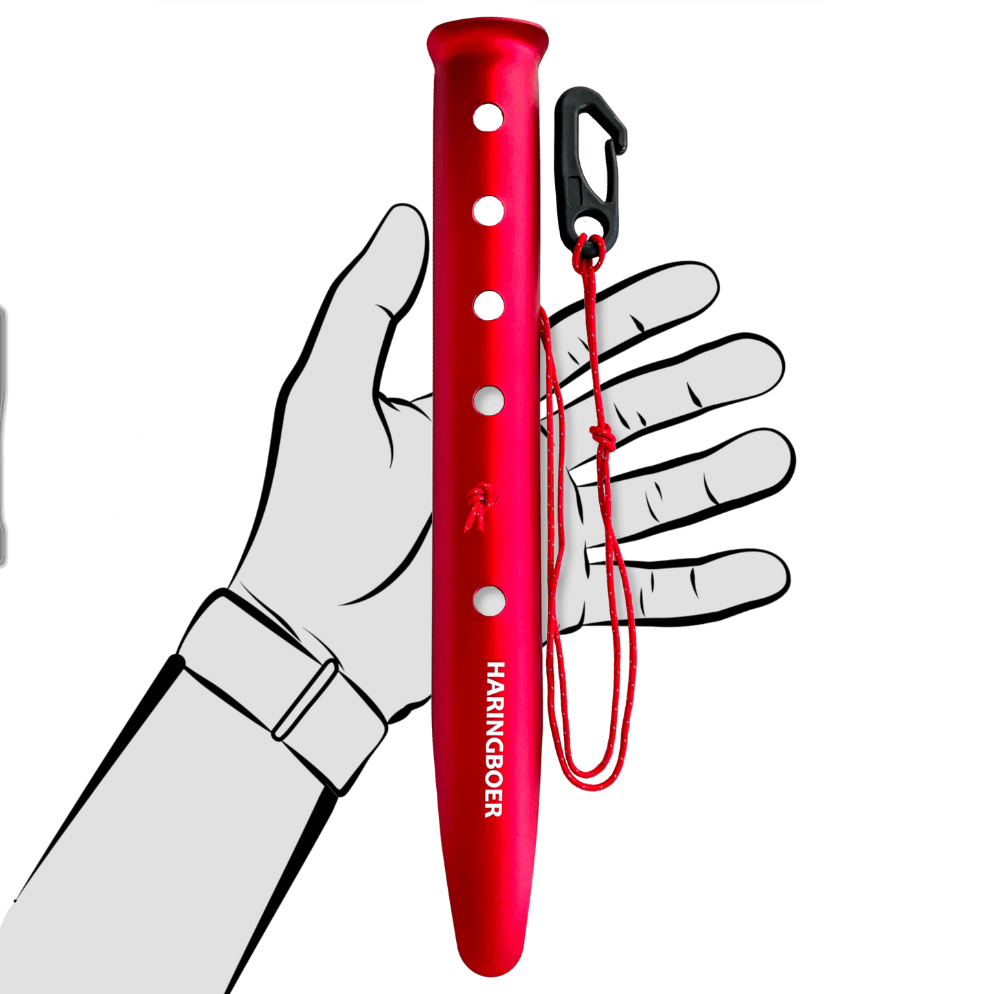 Haringboer 31cm aluminium zand & sneeuwharingen