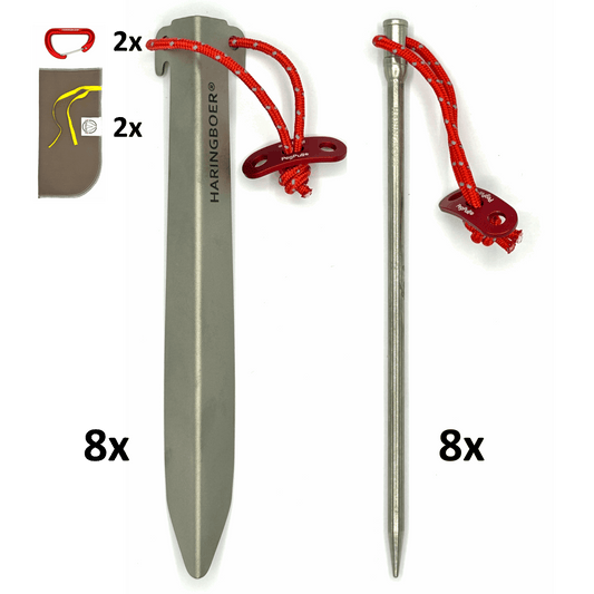 Haringboer 16,5 cm titanium pakket - Zachte & Harde Grond